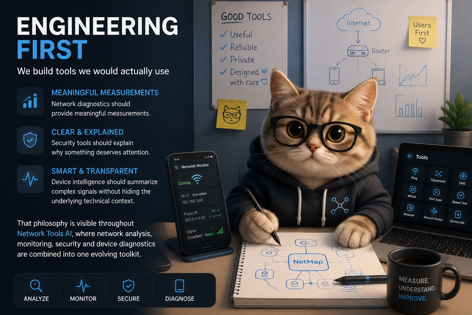 Engineering-focused iOS development concept