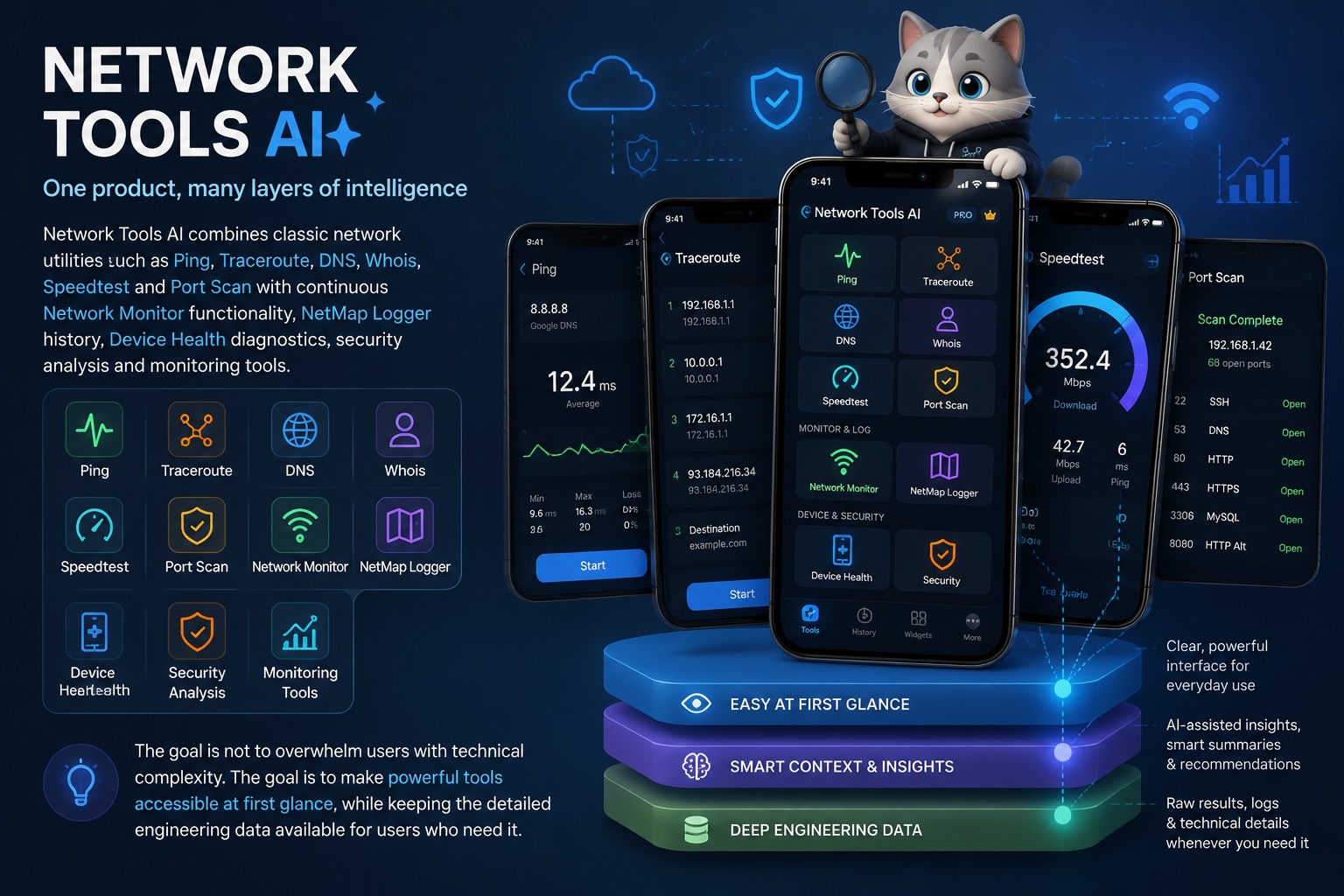 Network Tools AI product ecosystem concept
